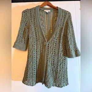 Susan Bristol Olive Knit Sweater